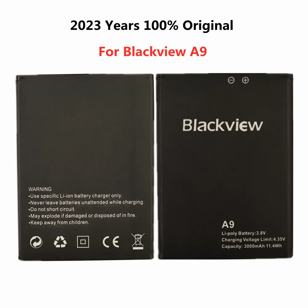 

2023 Years Blackview 3000mAh Battery For Blackview A9 A9 Pro A 9 Smart Cell Mobile Phone Genuine Replacement Bateria Batteries