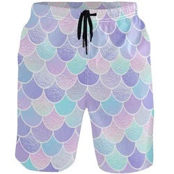 Mermaid Fish Scales Graphic Shorts Pants 3D Walleye Printed y2k Board Shorts Summer Hawaii Swimsuit Woman 2023 Surf Swim Trunks
