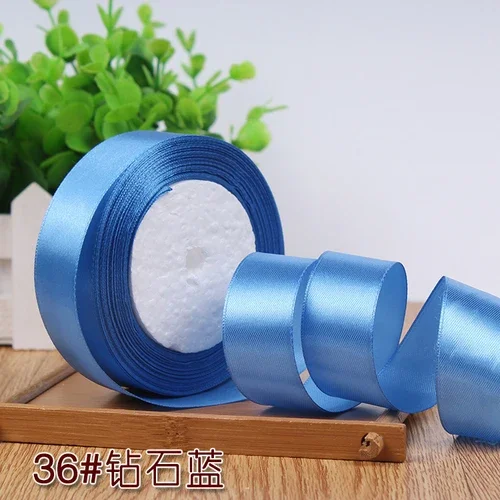 Silk Satin Ribbon for Gift Wrapping and DIY Crafts - 2.5cm, 25 Yards