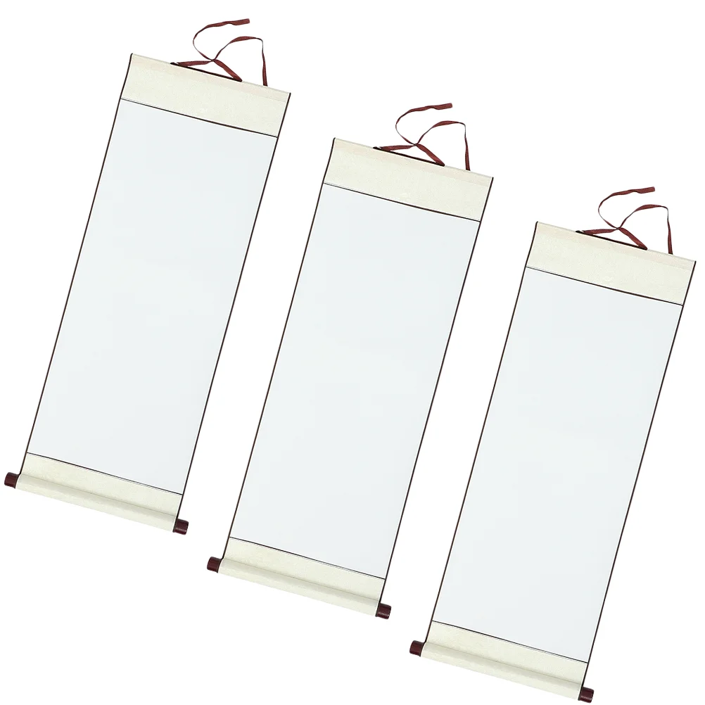 3 Pcs Blank Scroll Painting Supply Caligraphy Paper Drawing Chinese Calligraphy Practicing Scrolls Home Supplies 6