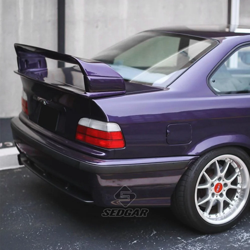 E36リアトランクスポイラー高品質ABSグロスブラックカーボン E36リアトランクスポイラー高品質ABSグロスブラックカーボン