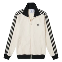 Adidas Trefoil Couple Jacket Retro Waffle Veste de sport à col montant pour hommes et femmes Jw0109 5