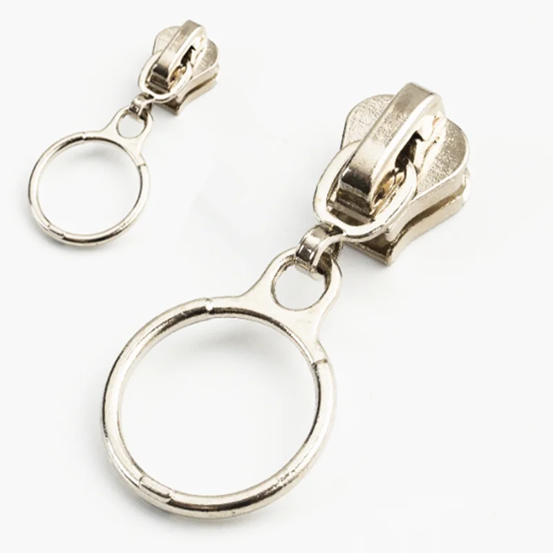 10Pcs 5# Resin Zipper silver Zipper Head Clothing Home Textile Metal Slider For