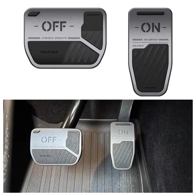 Upgrade Your Tesla Model Y/3 with Aluminum Alloy Pedal Accessories