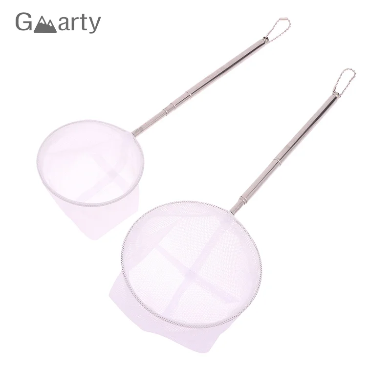 1pc Aquarien fisch Fischernetz Edelstahl einziehbare kleine Garnelen Fischernetze Fisch Garnelen Tank Aquarium Zubehör