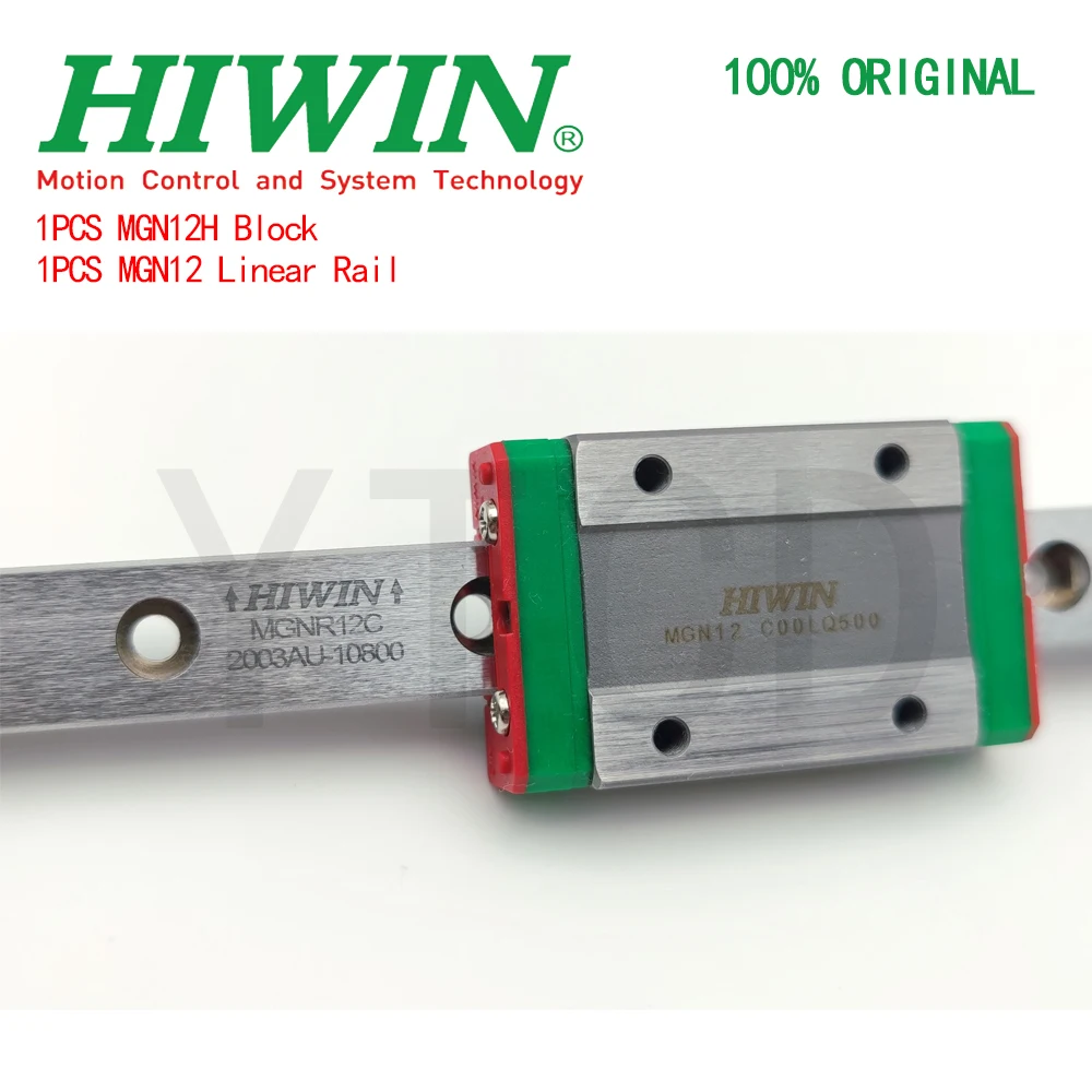 trilho linear hiwin original genuine milimetros guia linear deslizante bloco 01