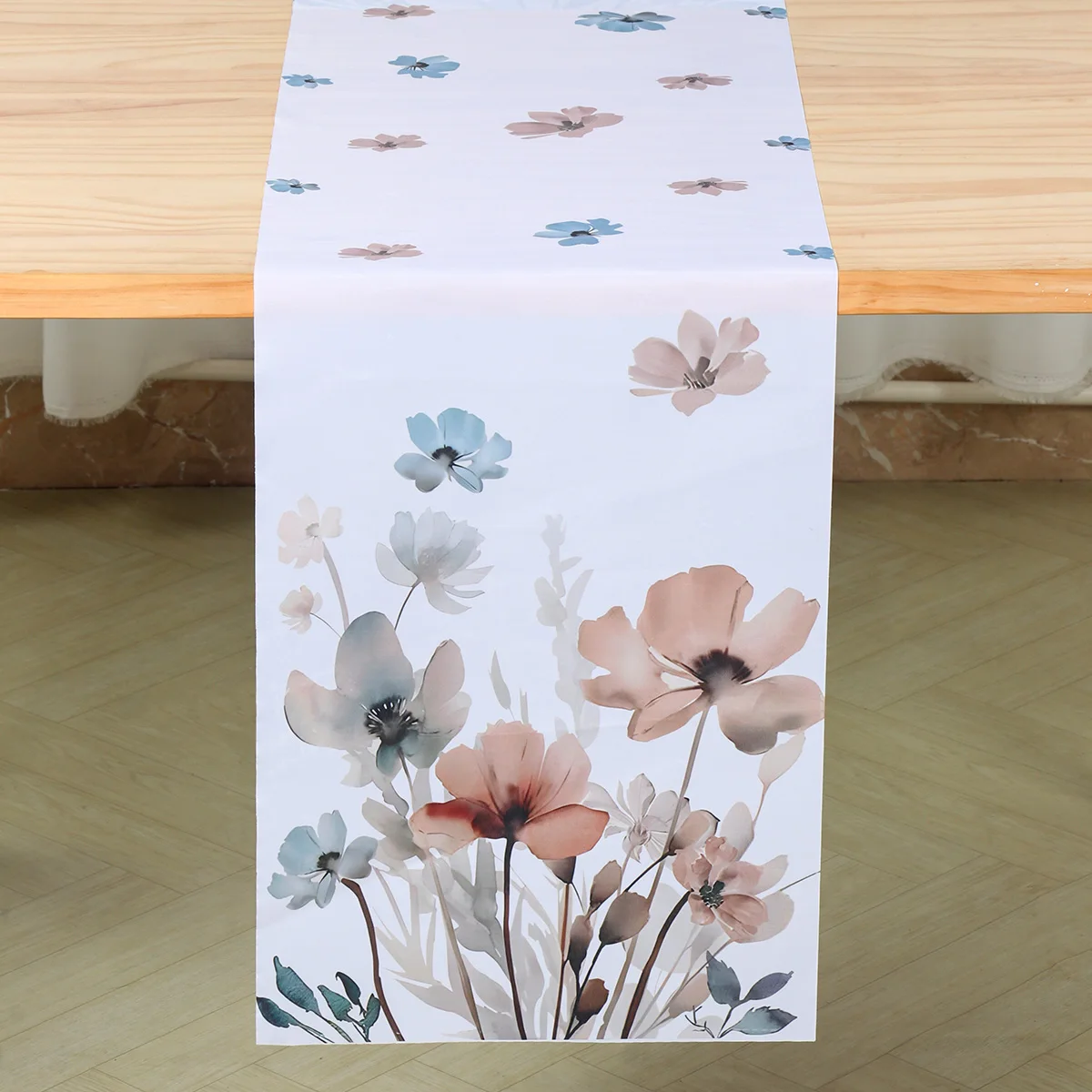 

Flowers Table Runner Spring Theme Birthday Party Decorations Wedding Party Supplies Kitchen Dining Table Cover Baby Shower Favor