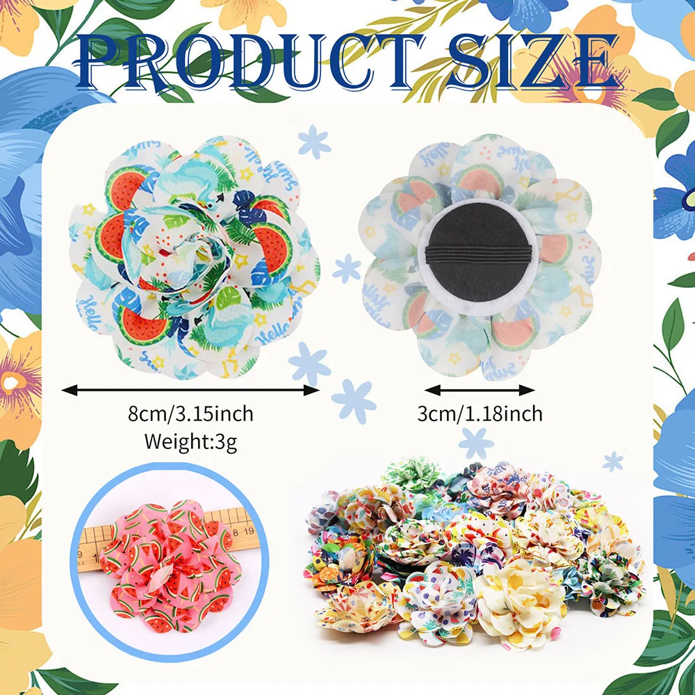 20PCS Pet Collar Accessories Summer Movable Pet Collar-flower Bowtie With Elastic Band For Dog and Cat Puppy Collar Pet Supplies 3