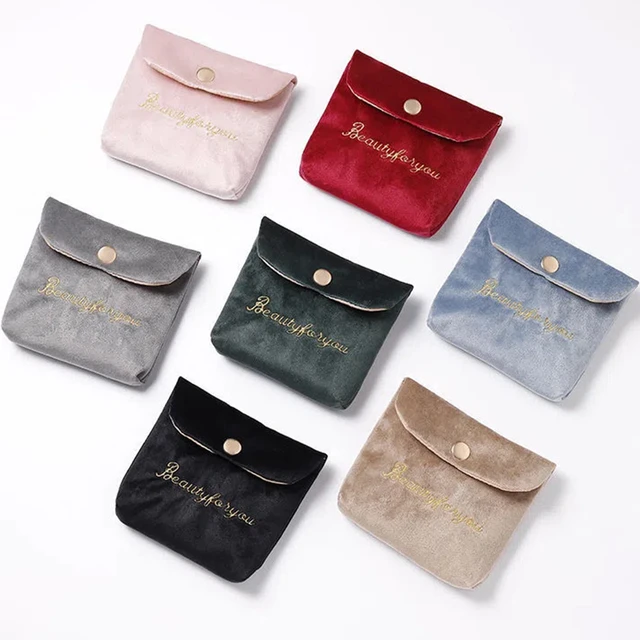 Cute Small Cosmetic Bag Napkin Sanitary Pad Pouch Towel Storage Bag Coin  Purse Lipstick Headphone Case Credit Card Holder Bags - AliExpress
