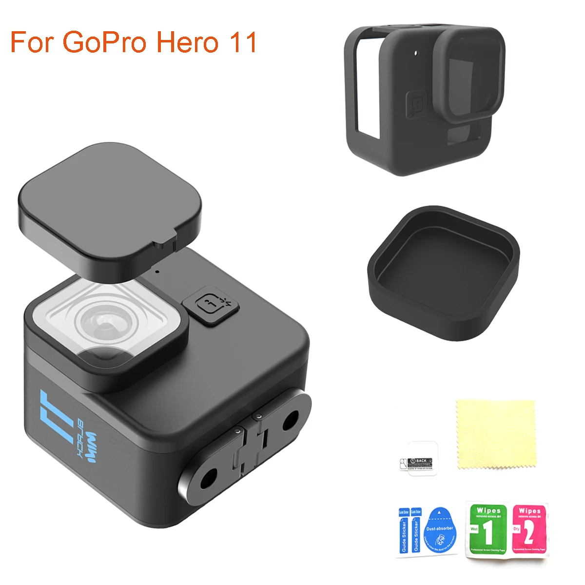 Film Cover For GoPro Hero 11 Lens Cap BLACK MINI Action Camera