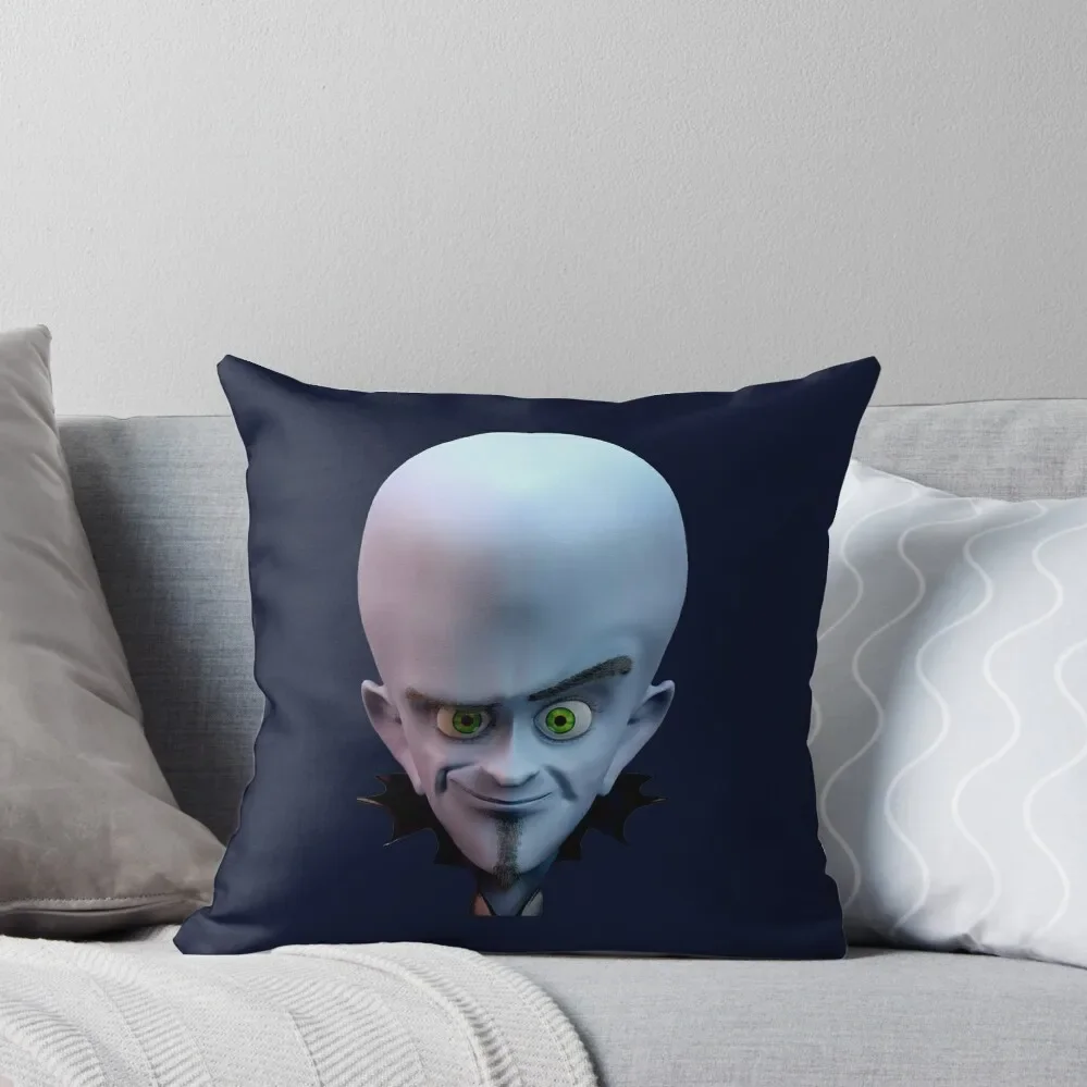 

Smiling Megamind 3D *HIGH QUALITY* Throw Pillow autumn pillowcase Room decorating items