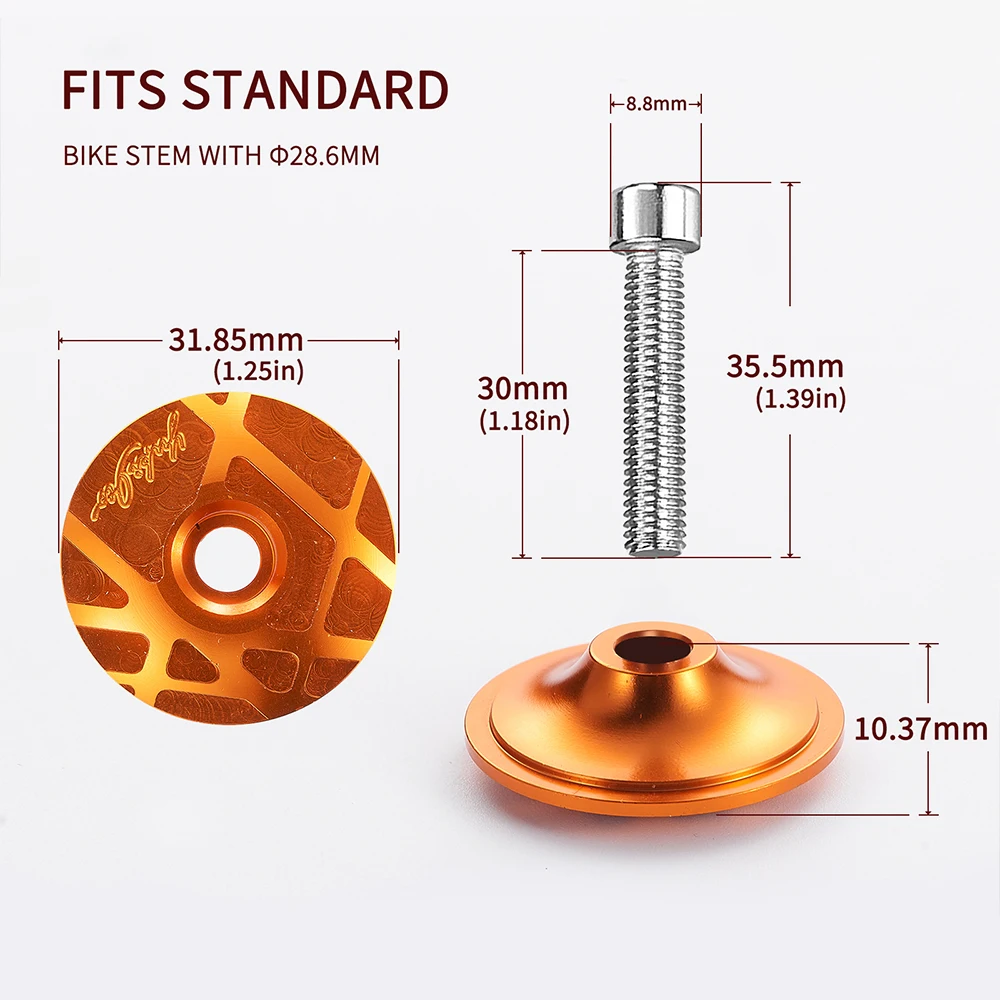 Bike Headset Top Cap Bolts Bowl Cap Cover Screw Al Alloy Fork Headset Cycling Accessories MTB Road XC Bicycle Stem
