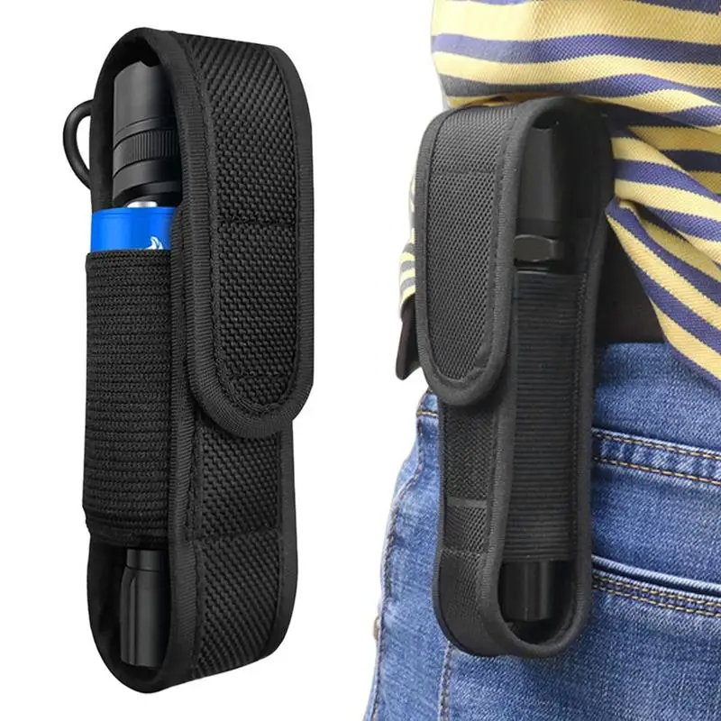 Flashlight Holder Carry Torch Case Holder Pouch LED Torch Nylon Protective Cover For Hunting Camping Outdoor Hiking bicycle flashlight holder