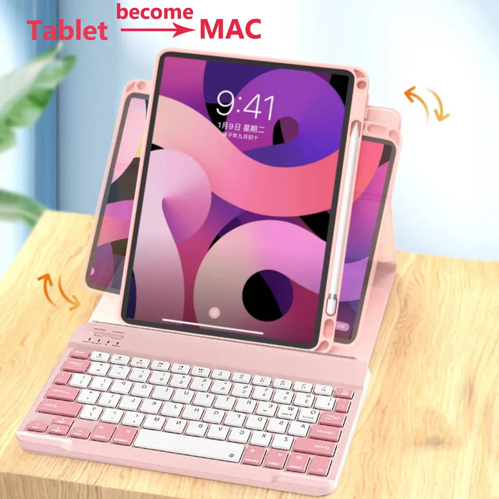 Premium 360-Degree Rotating Keyboard Case