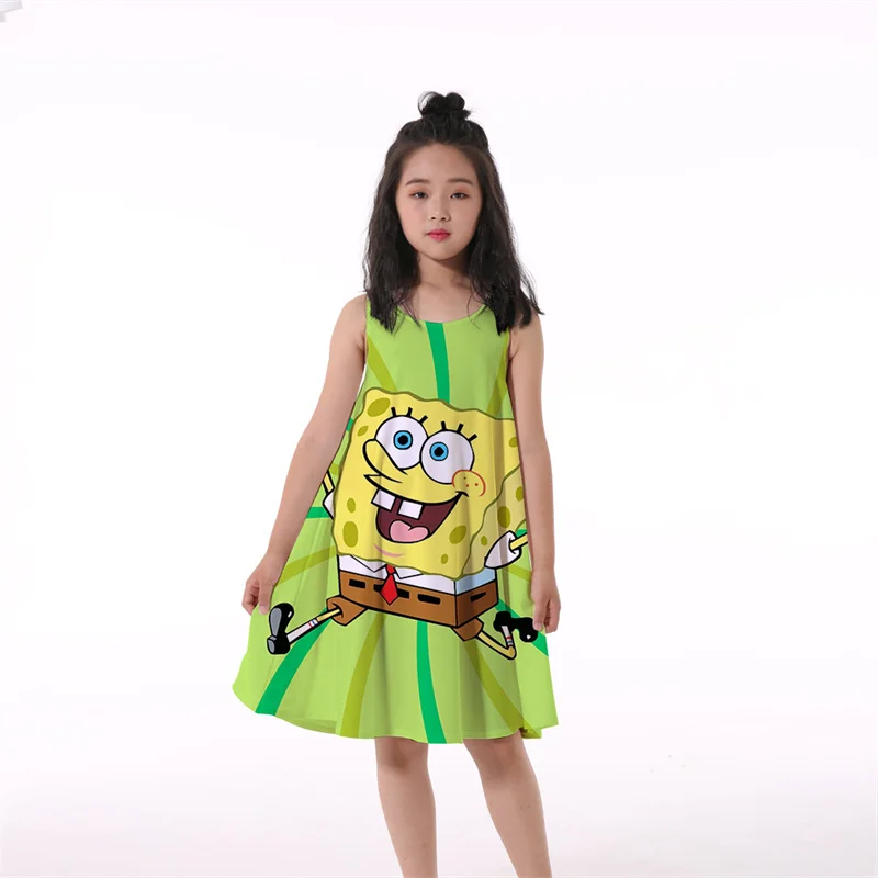 best baby dresses 2022 Hot Selling Children's Girls Dress For Summer Princess Kids Cartoon 3D Clothes Animals Printed Bunny Dress 4-14 Years Old cute baby dresses online