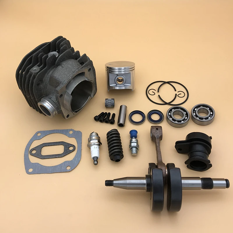 50MM Cylinder Head Piston Crankshaft Bearing Seal Motor Kit Fit Husqvarna 372XP 372 371 365 362 Chainsaw Overhaul Engine Parts 2