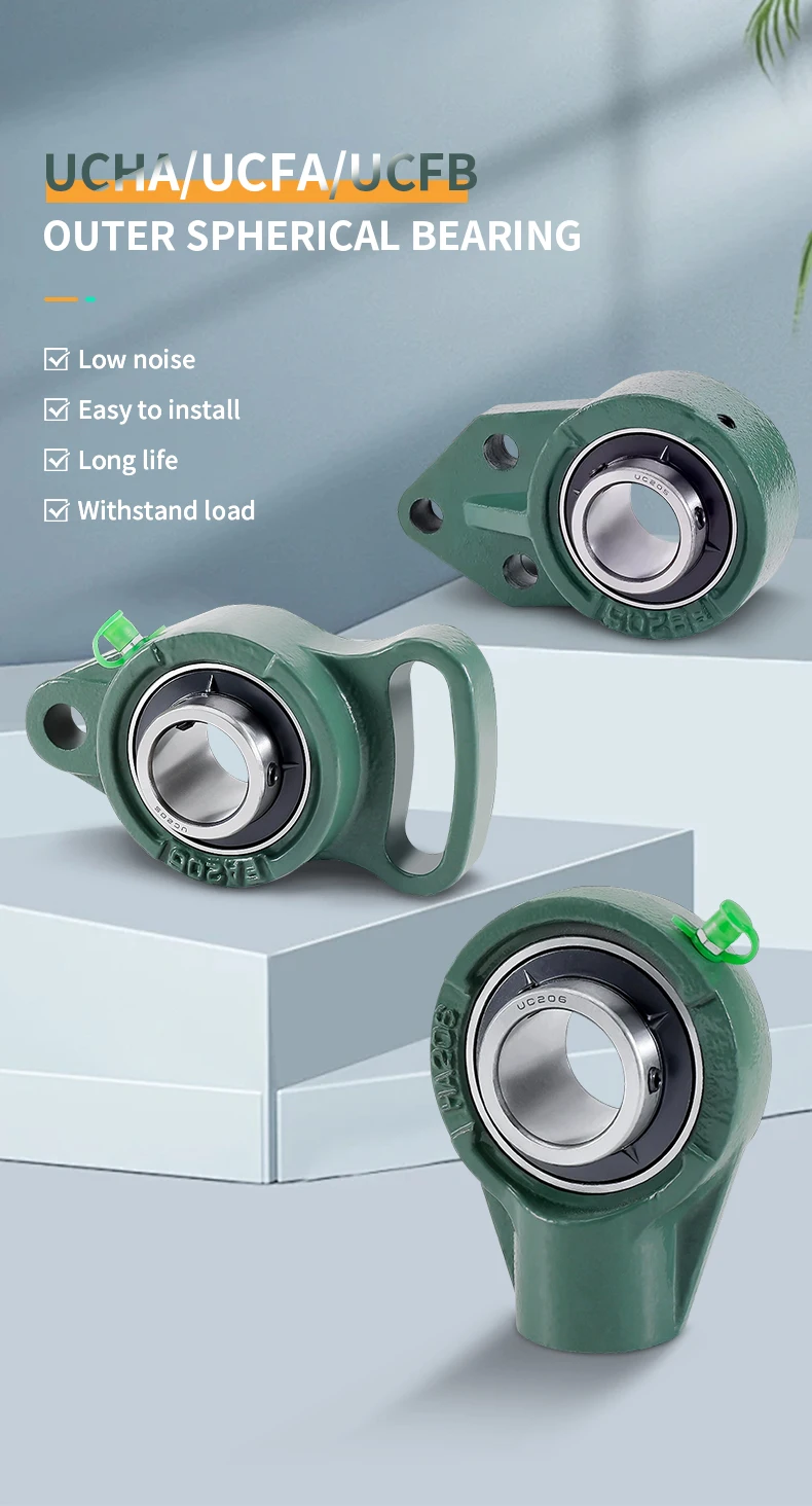 Äußeres Kugellager mit Sitz UCFA204 UCFB205 UCHA206 UCFA207 UCFB208 UCFB209 UCHA210 – Detail 1