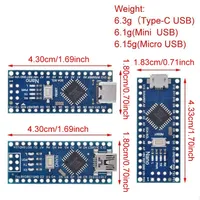 Type-C / Mini / Micro USB Nano 3.0 With the bootloader compatible Nano controller for arduino CH340 USB driver 16Mhz ATMEGA328PB - Image 6