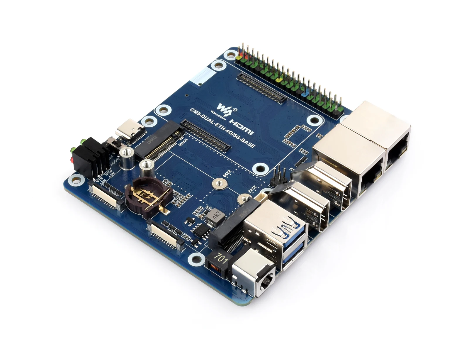 Raspberry Pi CM5 Dual Ethernet Carrier Board