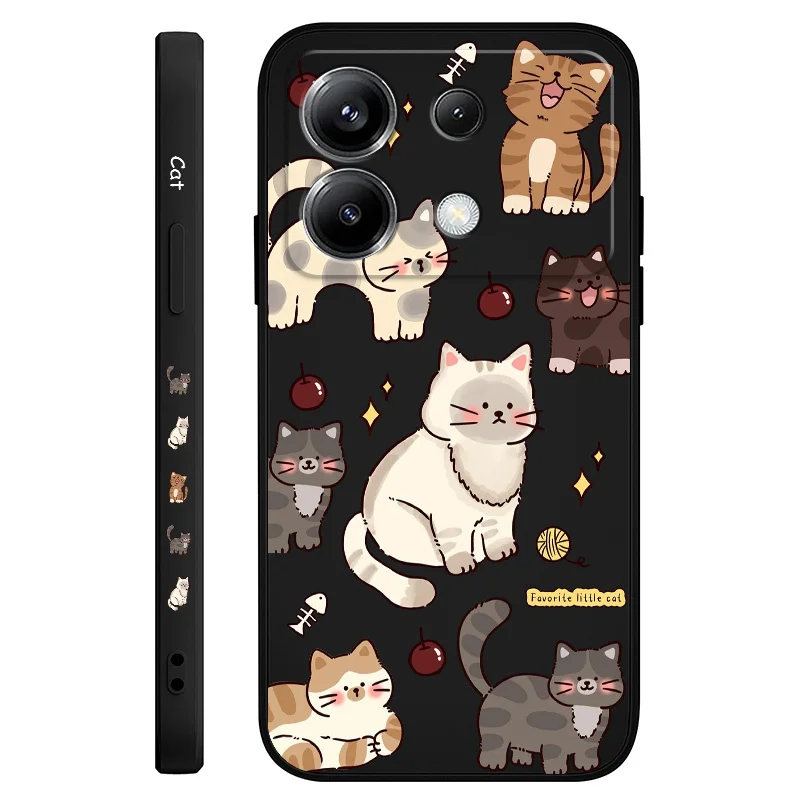 Adorable Feline-Themed Silicone Phone Case