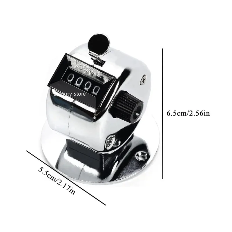 Metal Handheld Tally Counter 4-Digit Number Count Clicker,Mechanical Counters Clickers Pitch Counter for Coaching, Fishing, Golf