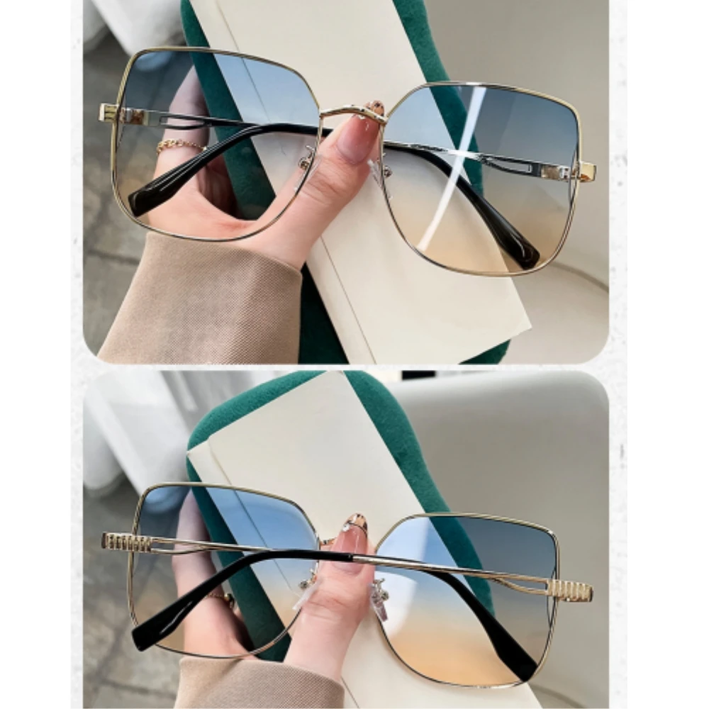 Fashion Light Luxury Ladies Sunglasses Metal Frame Sunglasses Ultraviolet Sun Glasses For Women Uv400 2025 New Eyewear