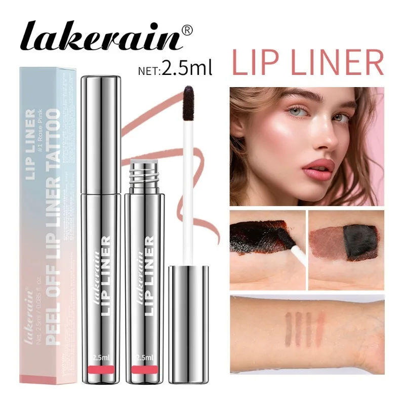 Lip Liner Lipgloss Lip Tint Lip Stain Cosmetic tool For Brown Waterproof Peel Off Tattoo Matte Contour Tear-off