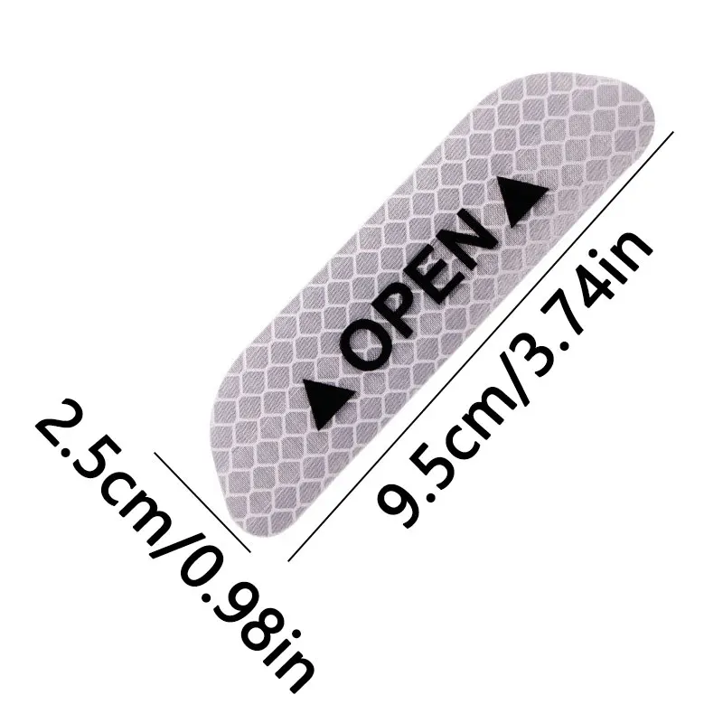 야간 반사 자동차 도어 스티커 안전 개방 경고 테이프 데칼 자동차 액세서리 외부 내부 반사 스티커