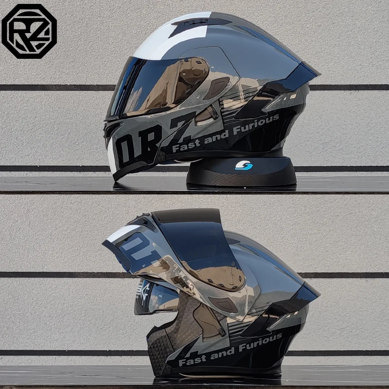 Flip Up Motorcycle Helmet Double lens full face helmet High