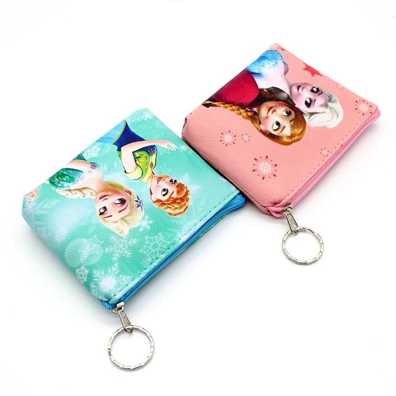 New Cartoon Coin Purse Frozen Elsa Anna Princess Girls Key Case