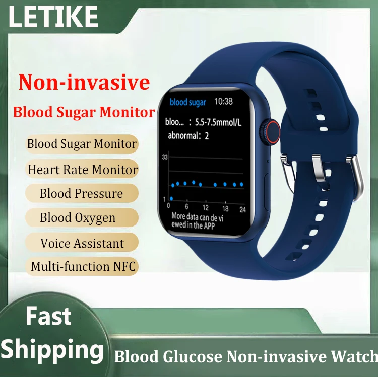 2022 Smartwatch Non invasive Blood Test Smart Watch Blood Glucose Monitor Men Heart Rate Monitor NFC Sport Watch| | AliExpress