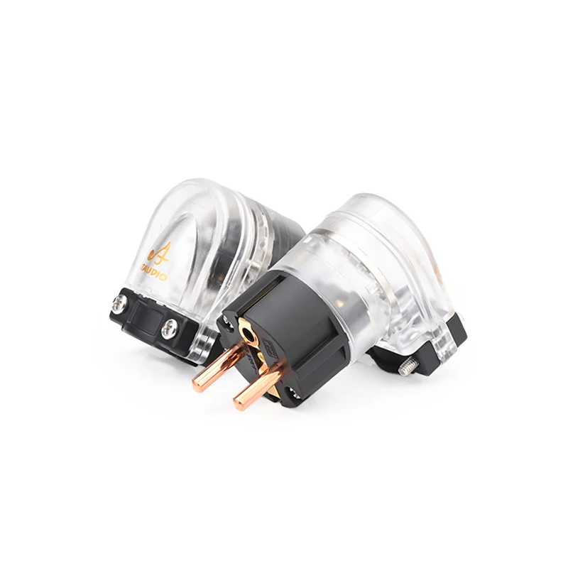 ATAUDIO High Quality One Set HiFi Power plug EU Power Connector for DIY Power Cable