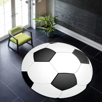 3D Basketball Football Baseball Print Area Rug 2