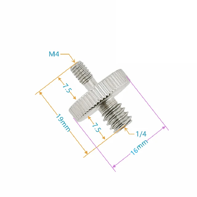 Acquista Kit di viti per fotocamera da 22 pezzi, 1/4 e 3/8 , Adattatore per treppiede con attacco a slitta per flash, Supporto monopiede in Italia a partire da 13