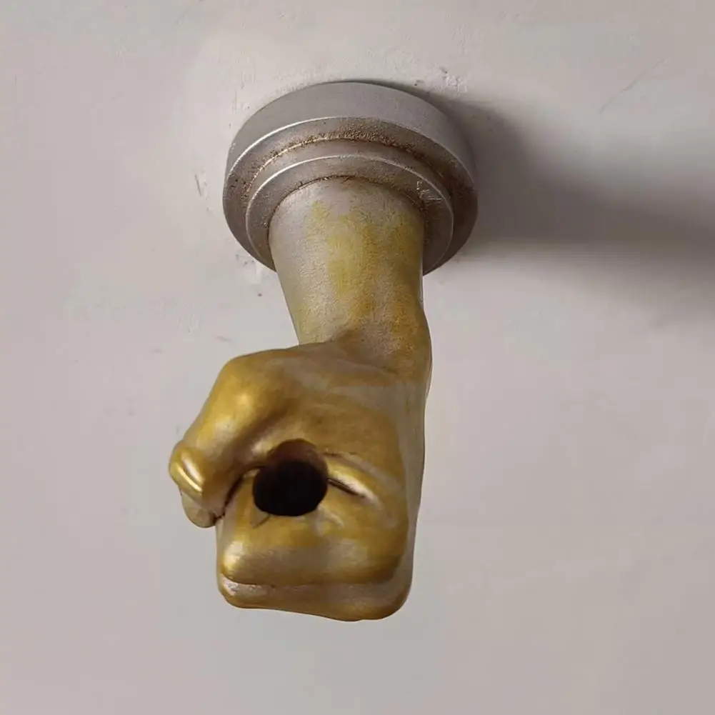 Wall Sculpture Flower Vase Resin Fist Shape Flower Arranger Hand Sculpture Plant Holder Home Decorations 3