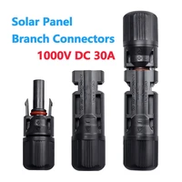 Kit de connecteurs solaires 1000V DC 30A, connecteurs étanches pour câble photovoltaïque PV 2.5/4/6 mm2, livraison gratuite 1