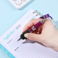 1Pc Metal Retractable Pull Rope Ballpoint Pen Lanyard Key Chain Mountaineering Buckle Stationery Writing Tool School Supplies 4