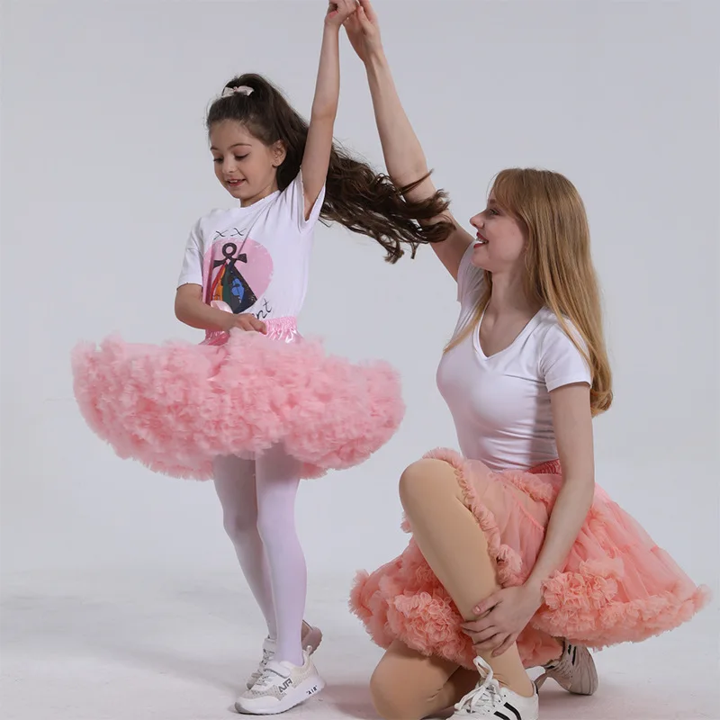 Falda Tutú De Tul Para Niñas (1-10 Años): Falda De Princesa Escalonada Para Fiestas, Cumpleaños Y Balonmano | Cómoda Cintura Elástica Y Forro De Algodón