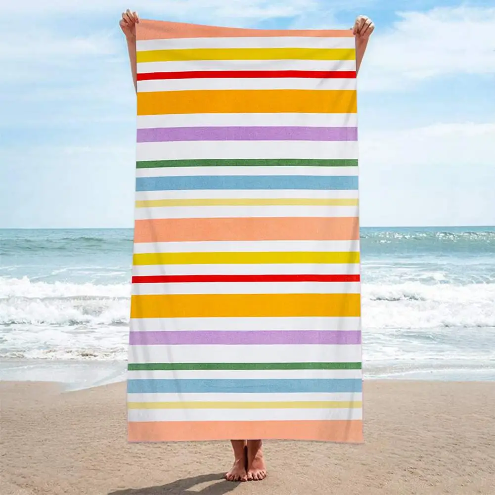 Outdoor Towel  Lightweight Foldable Rectangular  Personalized Beach Towel Sport Accessory