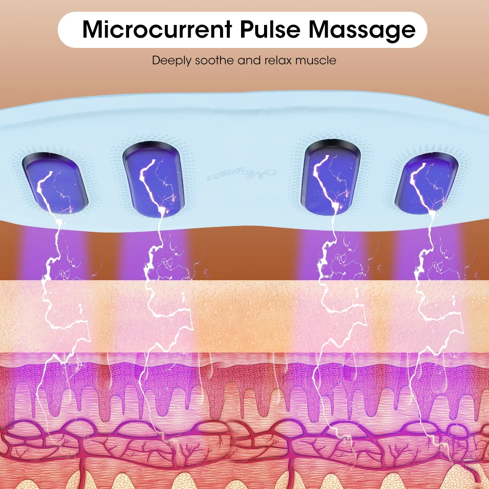 Electric Abdominal Massager Belt Waist Toning Sculptor with Vibration And Hot Compress for Belly Exercise Muscle Relax Support