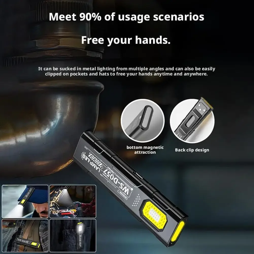 Compact Outdoor Emergency Flashlight with Knife Cap and Strong Warning Light