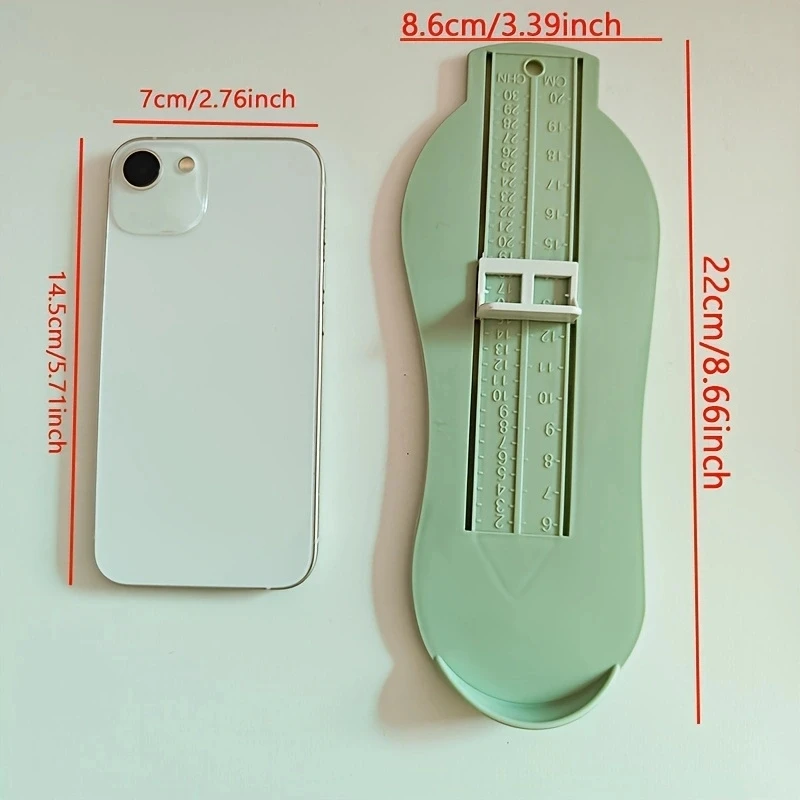 Fußmaß für Baby-/Kind-Schuhbeschläge, Messgerät, Kinder-/Säuglingsfußmaß, Schuhgrößen-Messlineal_voghion.com
