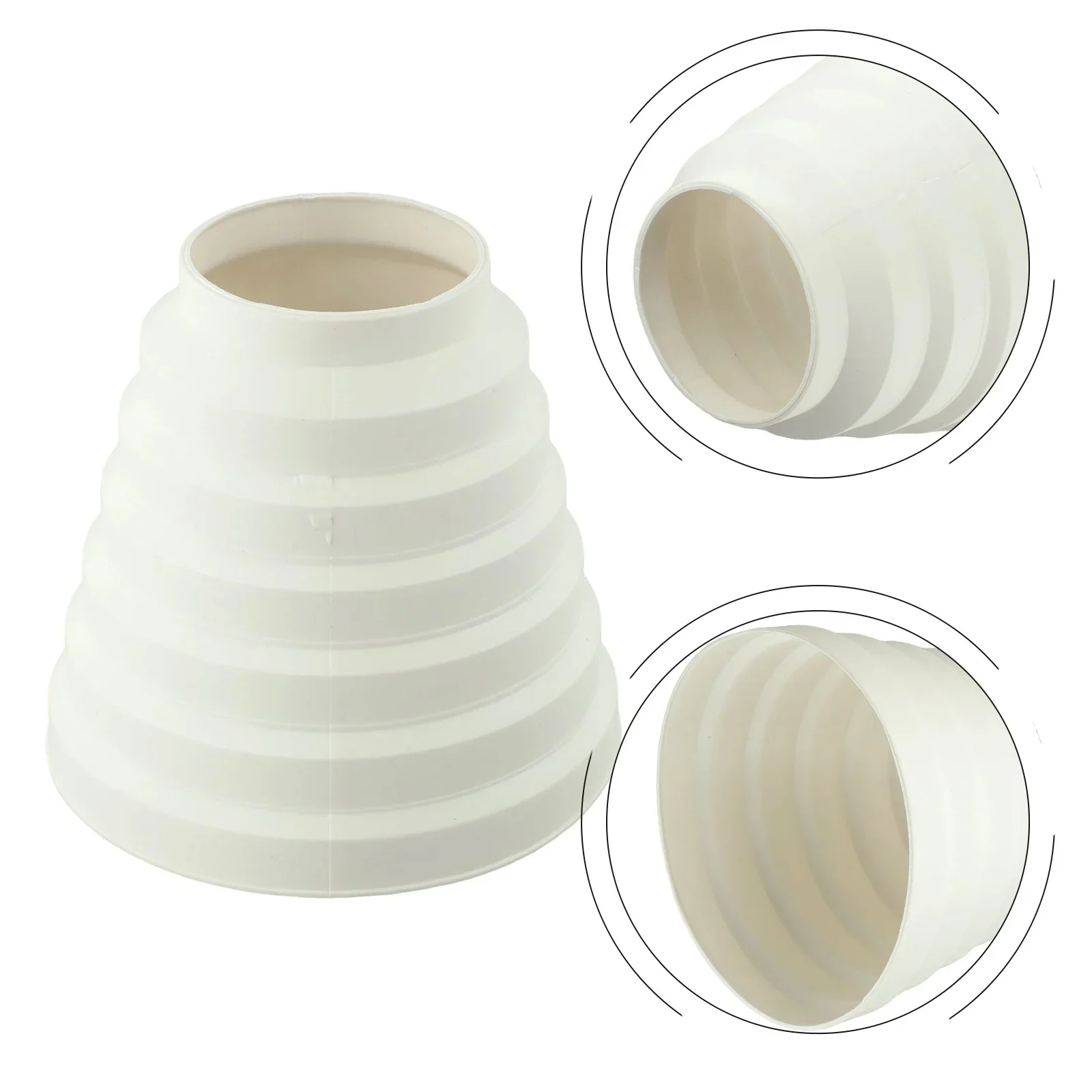 Duct Pipe Connector Duct Reducer Extractor Fan Pipe Connector For 80mm 100mm 110mm 120mm 130mm 140mm 150mm Direct Connection Exhaust Fans Parts