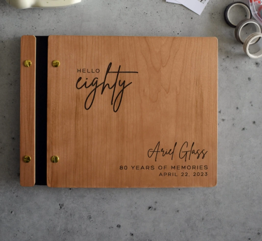 Birthday Guestbook Personalized 30th 40th 50th 60th 70th Birthday Photo Album, Photo Book, Mother Father Gift
