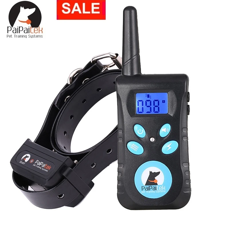Paipaitek Dog Training Collar 2 in 1 Beep Vibration Shock Collar