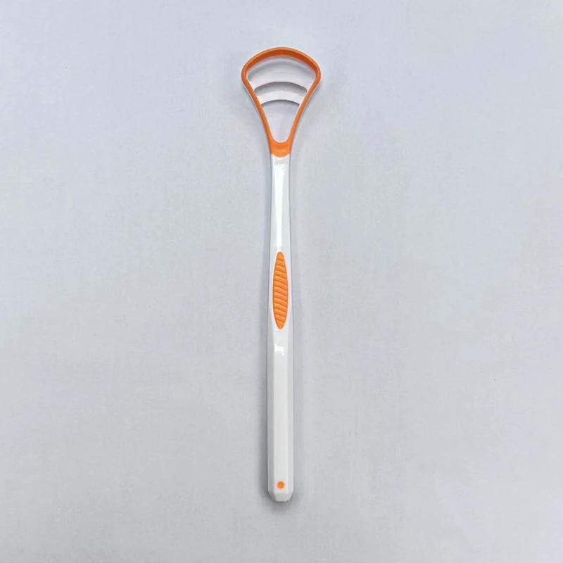 Dual-Use Oral Hygiene Cleaning Brush and Tongue Scraper