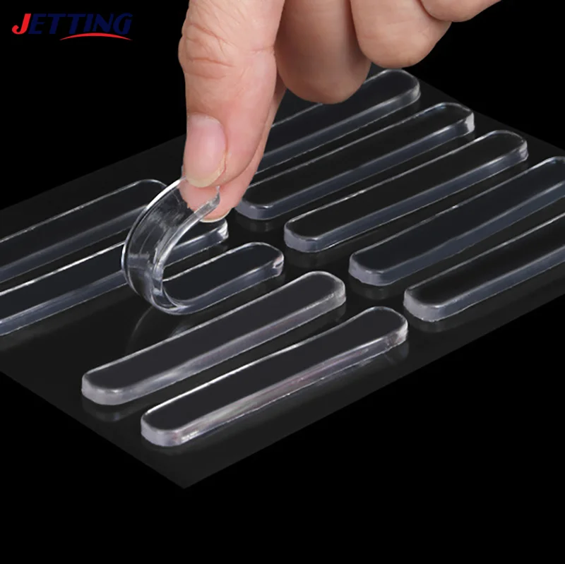 12/30pcs Self Adhesive Silicone Clear Bumpers Wall Protector Refrigerator Door Cabinet Glass Mute er Anti-crash Pads