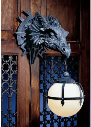 

Castle Dragon Sconce Light Fixture, Greystone Classroom decoration Magnetic wall light Reading light Rechargeable light Pictur