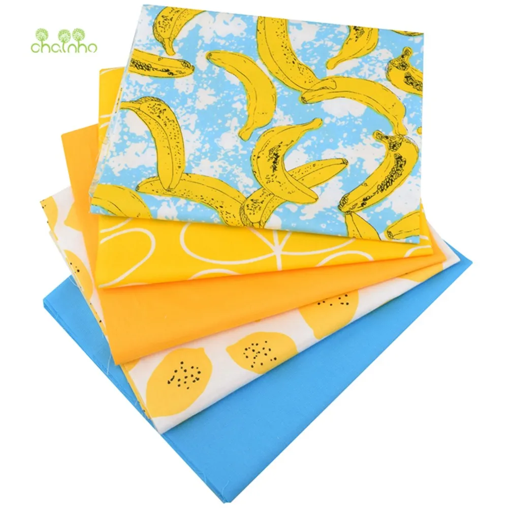 Chainho,Printed Twill Weave Cotton Fabric,Patchwork Cloth,DIY Sewing Quilting Material For Handmade Patchwork,Fruite Series