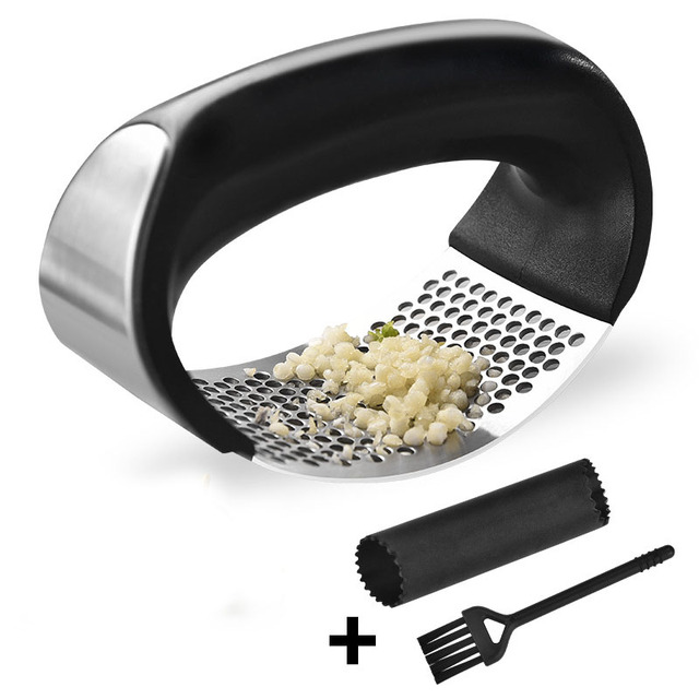 Press Stainless Household Manual Garlic Presses Device Kitchen Press Squeezer Ginger Garlic Tools Kitchen Accessories